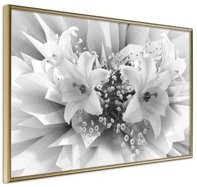 Poster  Crystal Lillies  Cornice Quadri Cornice d'oro, Larghezza x Altezza Home decor 30x20