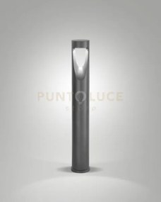 Teo paletto per esterno nero lucido altezza cm.80 a led 13w 3000k 1...