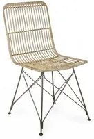 Sedia Lucila Kubu NaturAlto (4 Pezzi) - METAL RATTAN