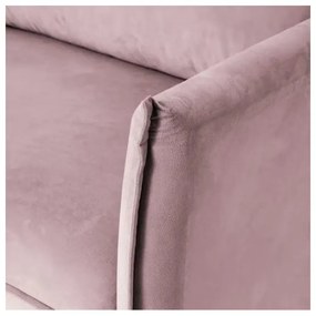 Divano lavanda con rivestimento in velluto 203 cm Juli – Ropez