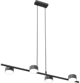 Lampadario a sospensione con filo SORA 4xGX53/12W/230V nero