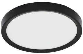 Fulgur 41811 - Plafoniera LED NOMY LED/18W/230V diametro 23 cm nero