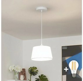 Brilagi - Lampadario LED a cavo CERIA 1xE27/40W/230V Ø 25 cm bianco
