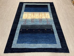 Gashguli Tappeto 160 x 230 Blu (Iran) Annodato A Mano