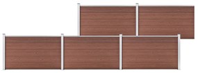 Pannello Di Recinzione İn Wpc 872x106 Cm Marrone /