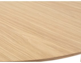 Tavolo da pranzo pieghevole con piano in rovere decorato in colore naturale 100x190 cm Gallina - Unique Furniture