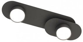 Lampada da soffitto in acciaio STILO 2 nera da interno 2xGX53 Colore del corpo Nero