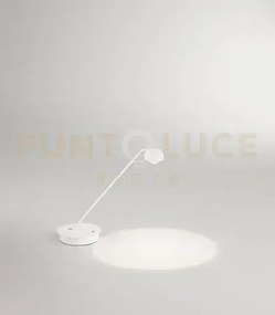 Lumetto in metallo bianco opaco lyra led 7w cct 3000k 4000k 6000k c...