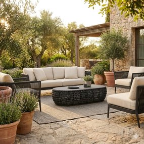 ATREIDES - tavolino da esterno in alluminio e corda