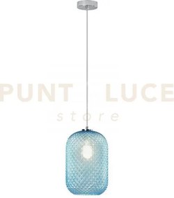 Lampadario a sospensione ashford ovale turchese 1 luce attacco e27 ...