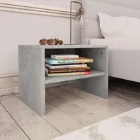 Comodino Grigio Cemento 40x30x30 cm in Truciolato cod mxl 30631