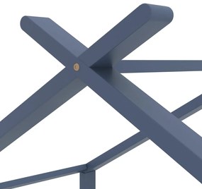 Giroletto per bambini grigio in legno massello di pino 80x160cm