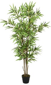 Albero Bambù Artificiale 828 Foglie 150 Cm Verde /