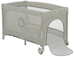 Lionelo - Lettino da viaggio FLOWER Cappuccino