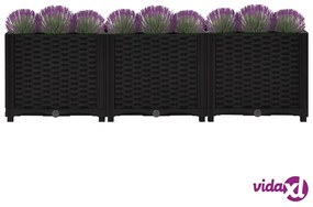 vidaXL Fioriera Rialzata 120x40x38 cm in Polipropilene