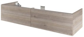 Mobile da bagno sotto lavabo SENSEA Neo  lucido L 150 x H 32 x P 48 cm 2 cassetti, lavabo non incluso