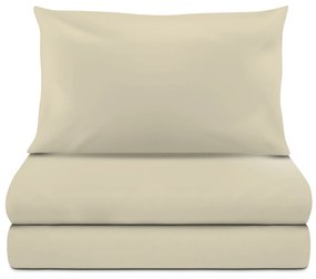 Completo letto singolo cotone nocciola