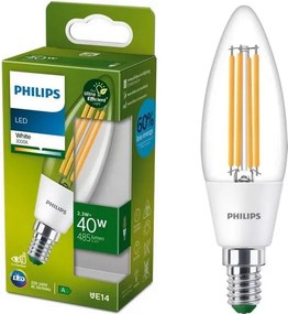 Lampadina LED ULTRAEFFICIENT VINTAGE Philips B35 E14/2,3W/230V 3000K