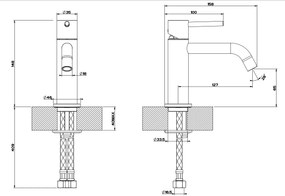 Miscelatore Lavabo Senza Scarico Con Flessibili Di Collegamento Cromo Via Tortona 18602 Emporio Gessi