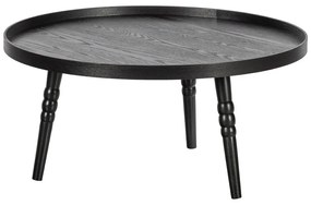 Tavolino nero , ø 75 cm Ponto - WOOOD