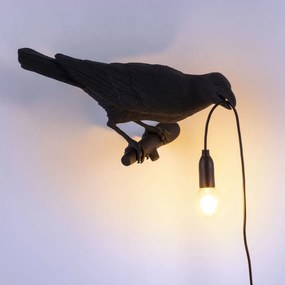 Seletti bird lamp black
