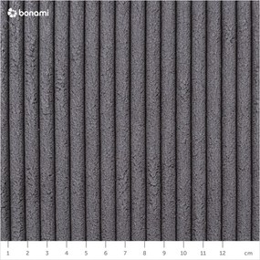 Letto matrimoniale imbottito grigio scuro rete non inclusa 140x200 cm Mattis Cord – Meise Möbel