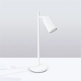 Sollux SL.1548 - Lampada da tavolo KARBON 1xGU10/10W/230V bianco