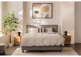 Letto boxspring grigio tortora con contenitore 180x200 cm Elva Bold – Bonami Selection
