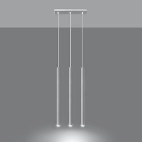 Lampadario a Sospensione 3xG9 PASTELO 3 in Acciaio