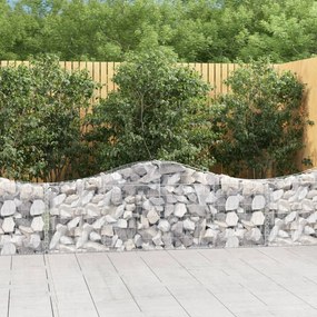 Cesti Gabbioni Ad Arco 30 Pz 200x30x60/80 Cm Ferro Zincato /