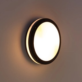 Plafoniera da parete e soffitto grigio scuro 2 luci IP54 - Glow