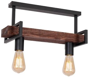 Lampadario a sospensione con supporto rigido HARD 2xE27/60W/230V