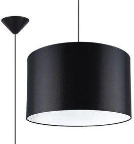 Sollux SL.1406 - Lampadario a sospensione con filo NOVA 1xE27/15W/230V diametro 40 cm nero