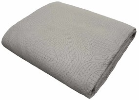 Set con copriletto e federa grigio in microfibra 240x260 cm Romane – douceur d'intérieur