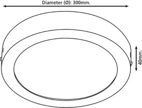 Eglo 96246 - Lampada da bagno LED FUEVA 1 LED/22W/230V IP44