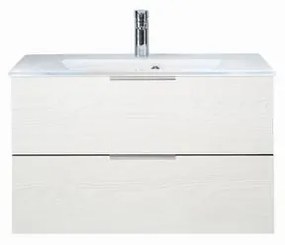 Mobile da bagno sotto lavabo PELIPAL Madeo bianco L 80 x H 48 x P 45 cm 2 cassetti, lavabo non incluso