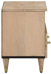 Mobile porta tv 70x33x46 cm in legno massello di mango