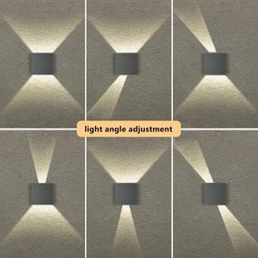 Brilagi - Applique da esterno DOUBLERAY LED/4W/230V, antracite, IP65