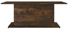 Tavolino da salotto rovere fumo 102x55,5x40 cm in truciolato