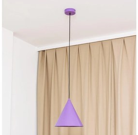 Lampadario a sospensione con cavo ETNA II 1xE27/15W/230V Ø 25 cm, viola