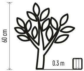 Decorazione natalizia LED 24xLED/3xAA