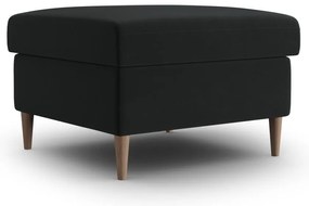 Poggiapiedi nero con rivestimento in velluto Kyoto – Cosmopolitan Design