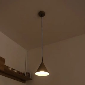 Lampadario a sospensione ETNA II 1x E27/15W/230V Ø 18,5 cm beige