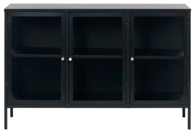 Vetrina in metallo nero 132x85 cm Carmel - Unique Furniture