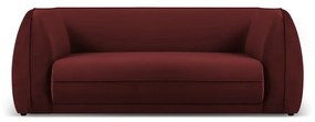 Divano in velluto rosso 190 cm Lando - Micadoni Home