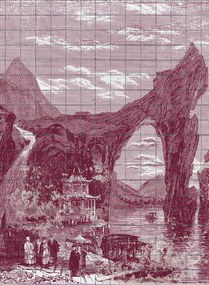 Coordonne Carta da parati panoramica Illustration Tiles - Wine