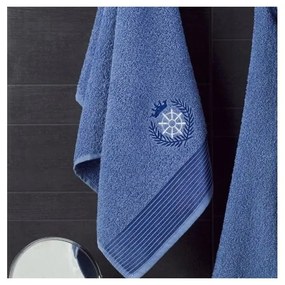 Set con accappatoio e asciugamano blu in cotone S e M – Mila Home