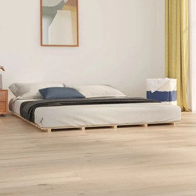 Giroletto Senza Materasso 160x200 Cm İn Legno Massello Di Pino /