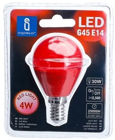Lampadina LED G45 E14/4W/230V rossa - Aigostar