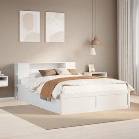 Giroletto Senza Materasso Bianco 140x200 Cm Legno Massello Pino /